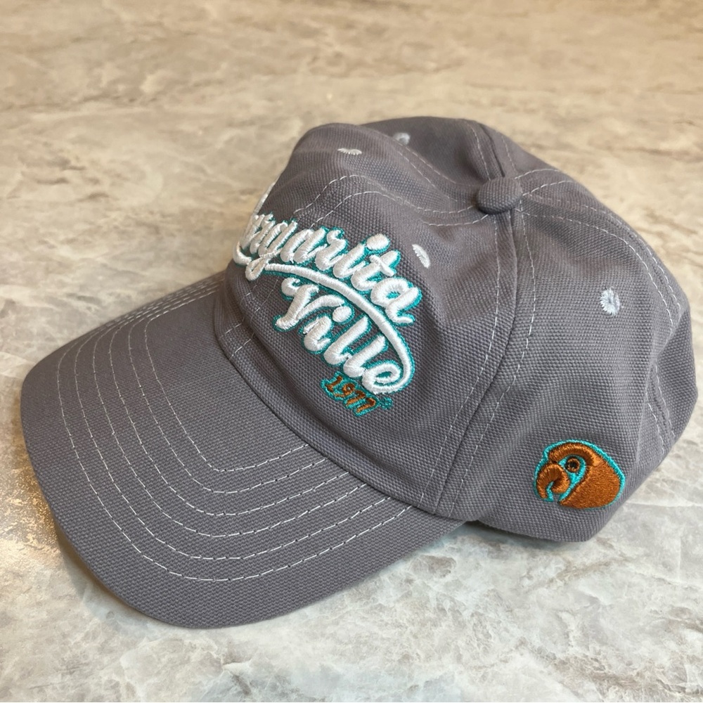 Margaritaville Denim Hat Cap Strap Back Blue Adustable gray - Picture 3 of 10